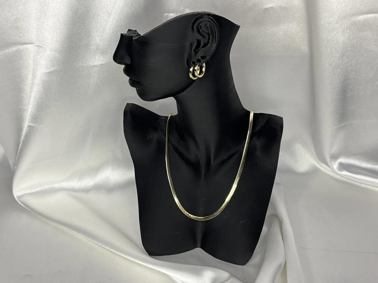 14K İtalyan Ezme İnce 45 CM Kolye
